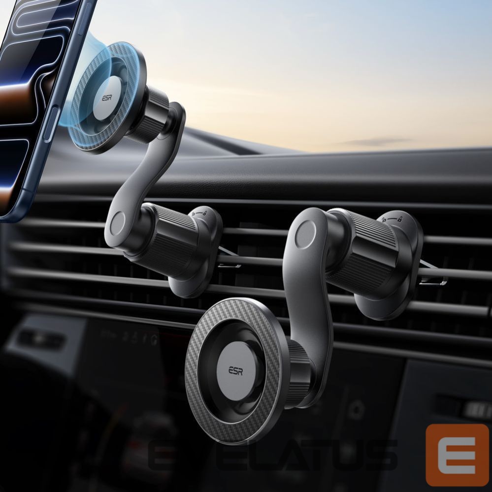 Kitos prekės ESR ESR OmniLock MagSafe Car Air Vent Mount - Black