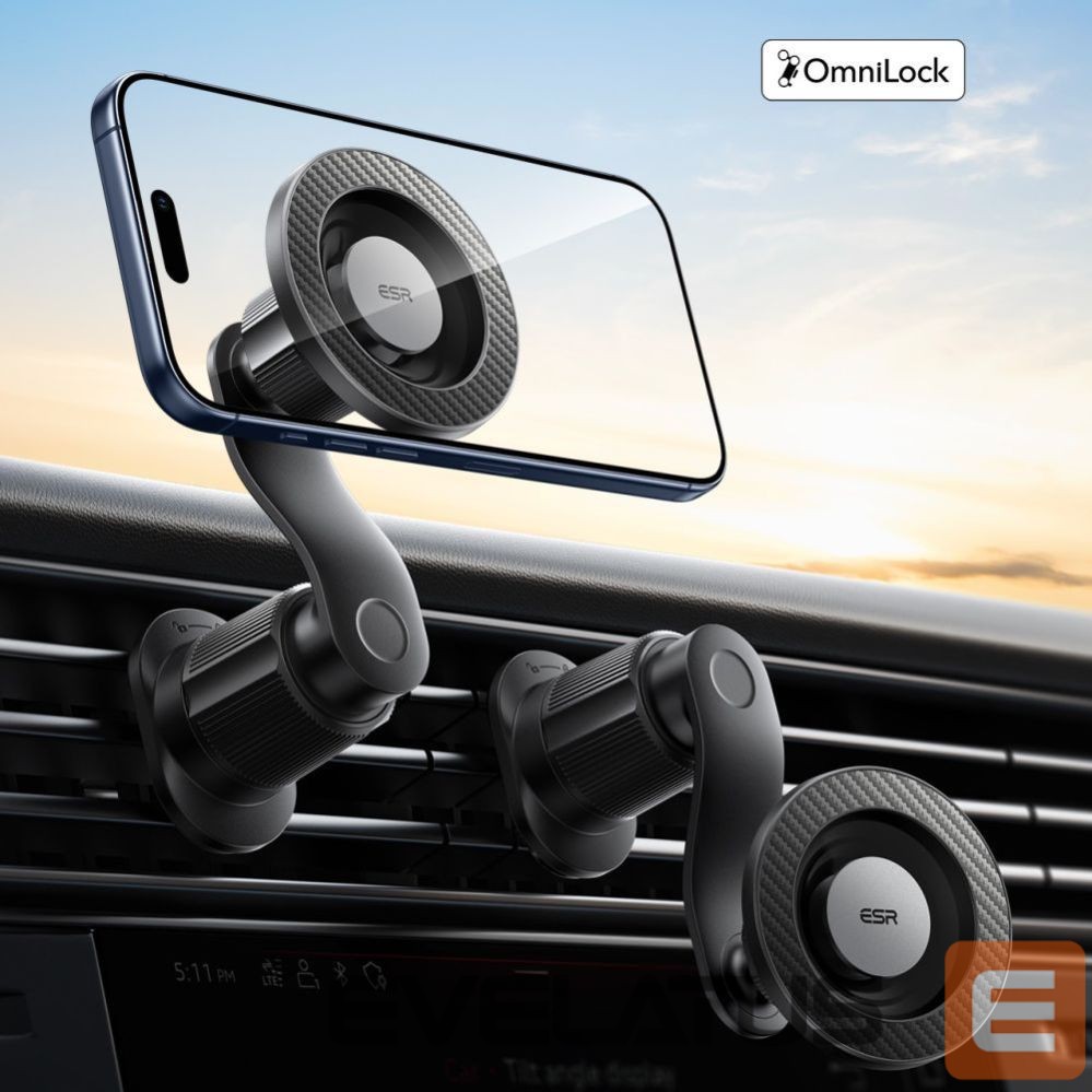 Kitos prekės ESR ESR OmniLock MagSafe Car Air Vent Mount - Black