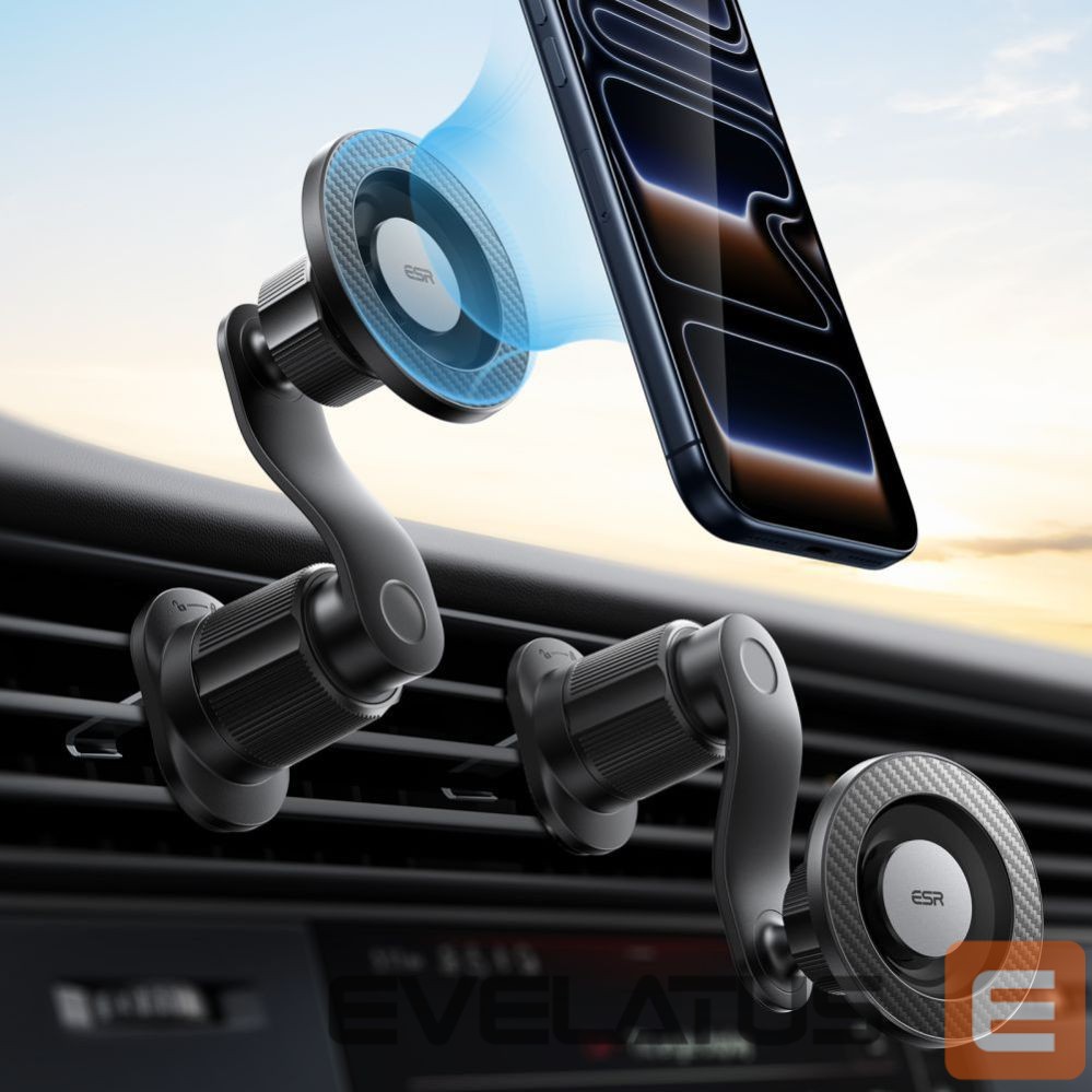 Kitos prekės ESR ESR OmniLock MagSafe Car Air Vent Mount - Black