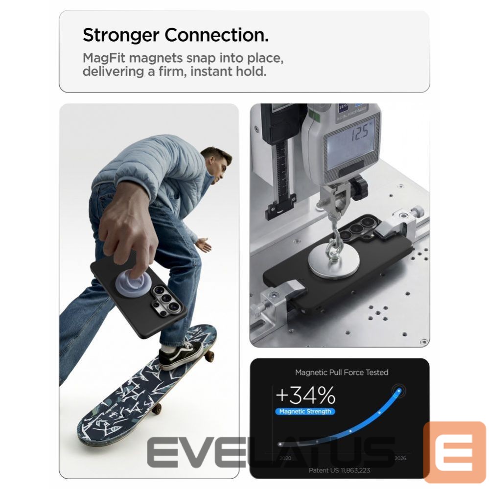 Kitos prekės Spigen Spigen Thin Fit Mag MagSafe Case for Samsung Galaxy S26 Ultra - Black