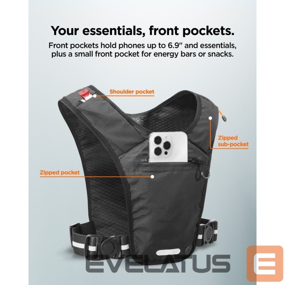 Kitos prekės Spigen Spigen A720 Dynamic Shield ML Running Vest - Black