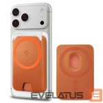 Kitos prekės Spigen  Spigen Valentinus MagFit+ MagSafe Magnetic Phone Wallet - Orange 
