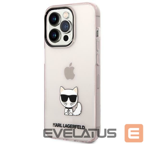 Kitos prekės Karl Lagerfeld Karl Lagerfeld Choupette Body Case for iPhone 14 Pro Max - Pink