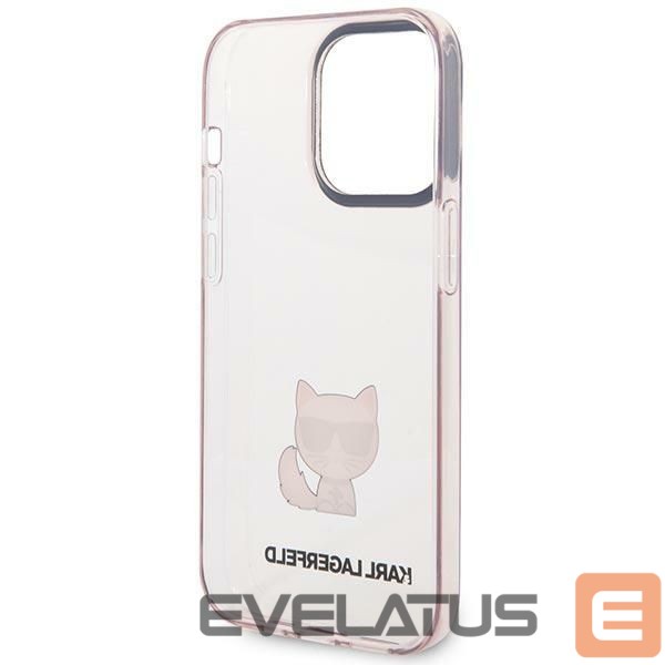 Kitos prekės Karl Lagerfeld Karl Lagerfeld Choupette Body Case for iPhone 14 Pro Max - Pink