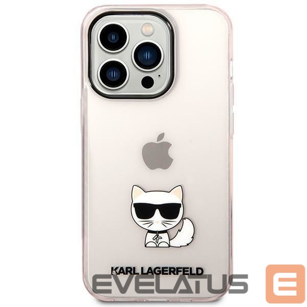 Kitos prekės Karl Lagerfeld Karl Lagerfeld Choupette Body Case for iPhone 14 Pro Max - Pink