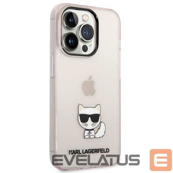 Kitos prekės Karl Lagerfeld Karl Lagerfeld Choupette Body Case for iPhone 14 Pro Max - Pink
