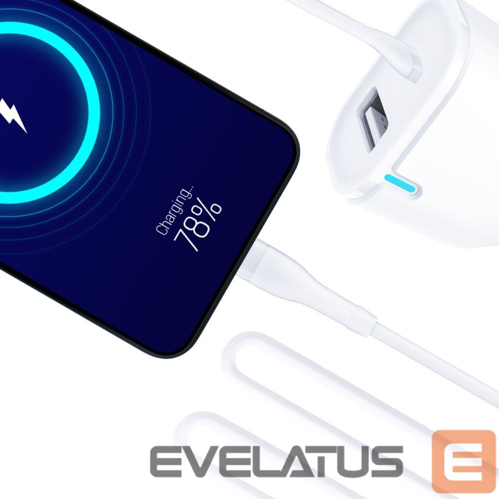 Kitos prekės 3MK 3mk Car Charger 20W PD3.0 QC 3.0 USB 1A1C - White
