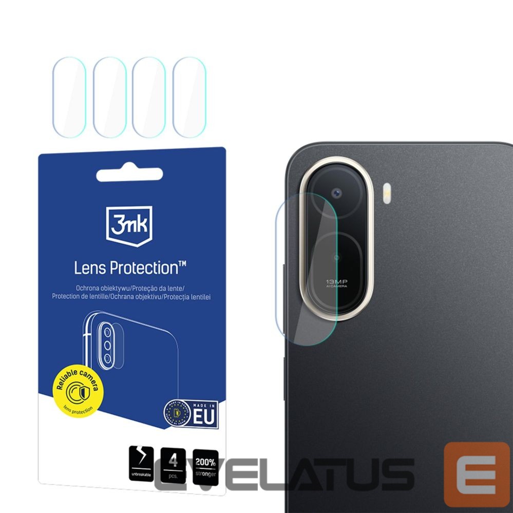 Kitos prekės 3MK Hybrid Glass for Camera Lens 3mk Lens Protection for Xiaomi Redmi A7 Pro