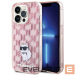 Kitos prekės Karl Lagerfeld  Karl Lagerfeld Monogram Choupette iPhone 15 Pro Case - Pink 