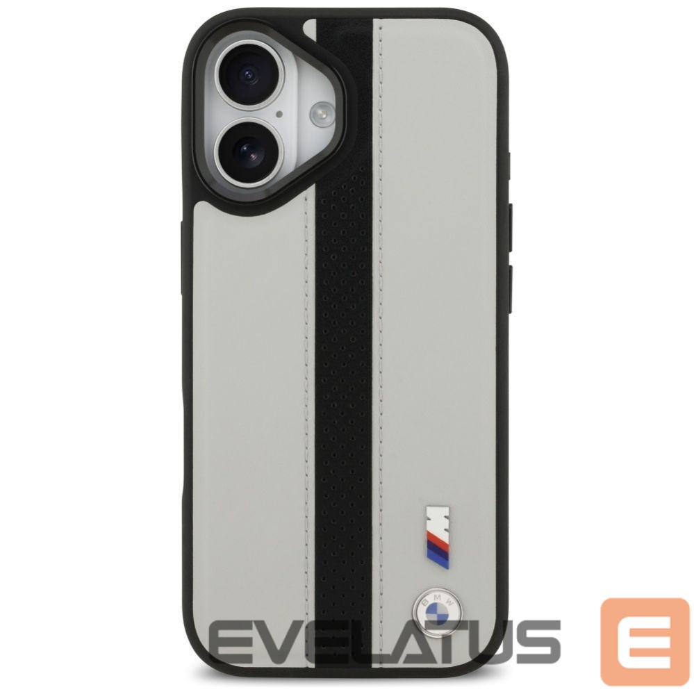 Kitos prekės BMW BMW M Perforated Stripe Logo MagSafe Case for iPhone 17 - Gray