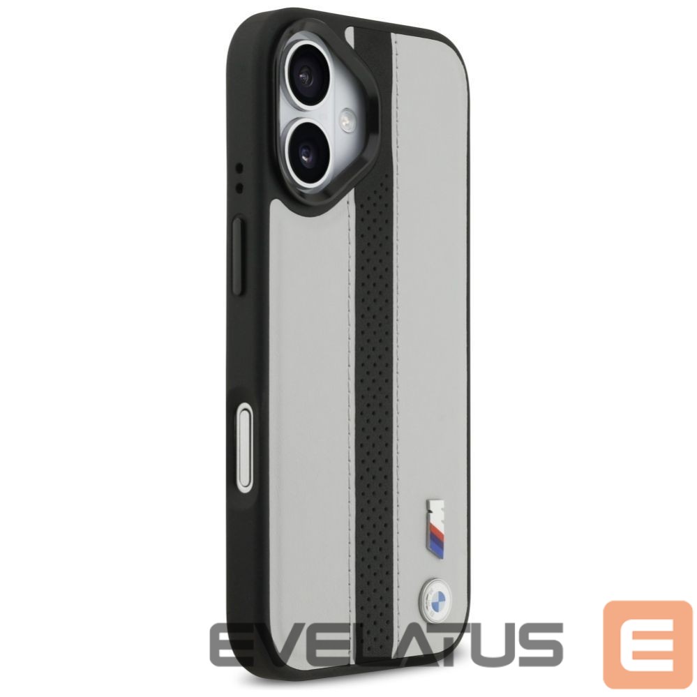 Kitos prekės BMW BMW M Perforated Stripe Logo MagSafe Case for iPhone 17 - Gray