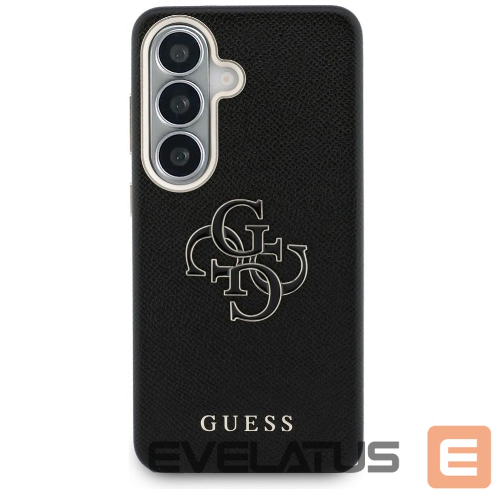 Kitos prekės Guess Guess Grained Big 4G Metal Logo case for Samsung Galaxy S26+ - black