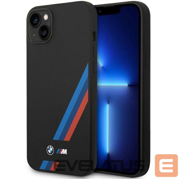 Kitos prekės BMW BMW Grip Stand Hot Stamp Case for iPhone 14 Plus / 15 Plus - Black