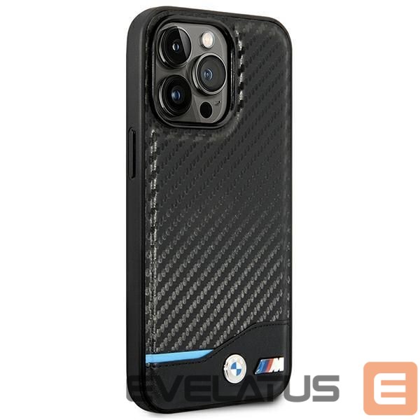 Kitos prekės BMW BMW Grip Stand Hot Stamp Case for iPhone 14 / 15 / 13 - Black