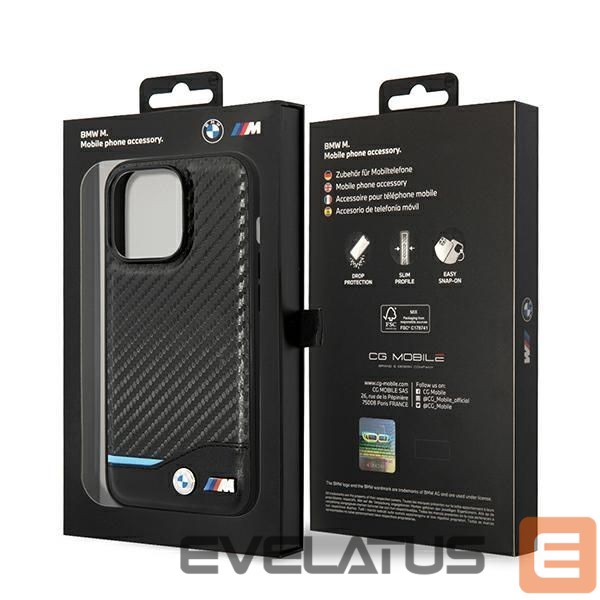 Kitos prekės BMW BMW Grip Stand Hot Stamp Case for iPhone 14 / 15 / 13 - Black