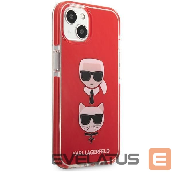 Kitos prekės Karl Lagerfeld Karl Lagerfeld Transparent Karl & Choupette Case for iPhone 13 Pro / 13 - Transparent