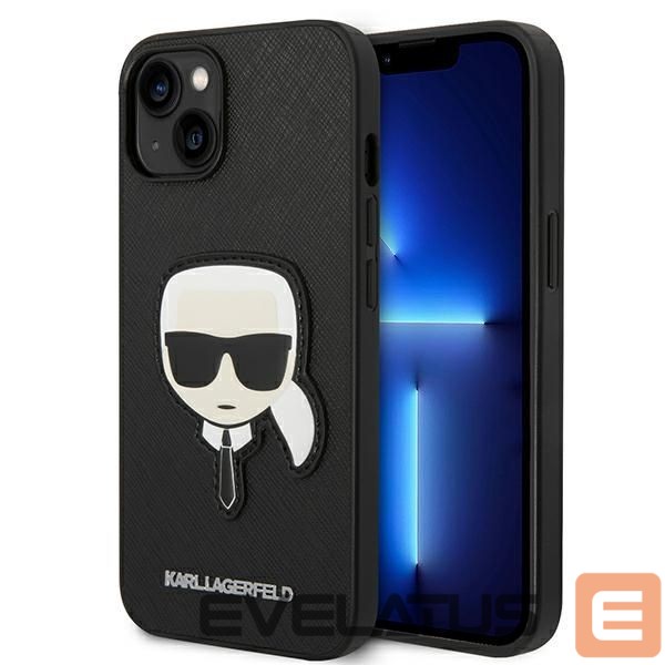 Kitos prekės Karl Lagerfeld Karl Lagerfeld Puffy Ikonik Pin Case for iPhone 14 / 15 / 13 - Black