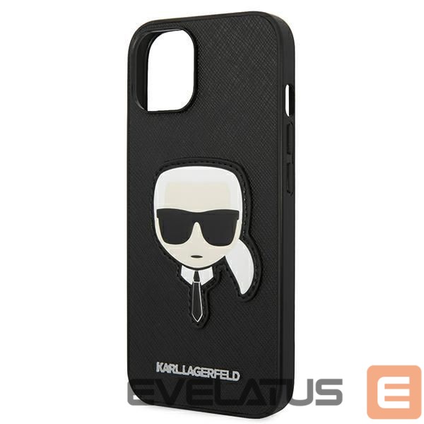 Kitos prekės Karl Lagerfeld Karl Lagerfeld Puffy Ikonik Pin Case for iPhone 14 / 15 / 13 - Black