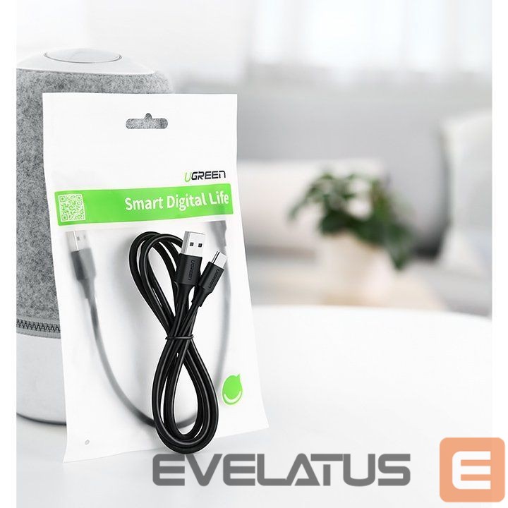 Kabelis Ugreen Ugreen US287 60116 USB-A / USB-C 2A cable 1m - black