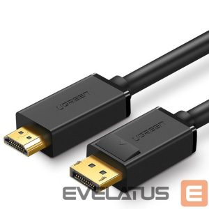 Kabelis Ugreen  Ugreen unidirectional DisplayPort to HDMI Cable 4K 30Hz 32 AWG 2m Black (DP101 10202) 