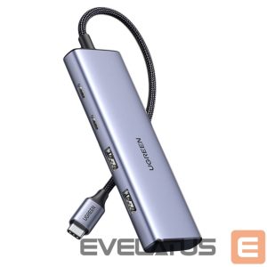 Kabelis Ugreen  HUB USB-C - 2 x USB-A / 2 x USB-C 20 cm Ugreen CM473 - gray 