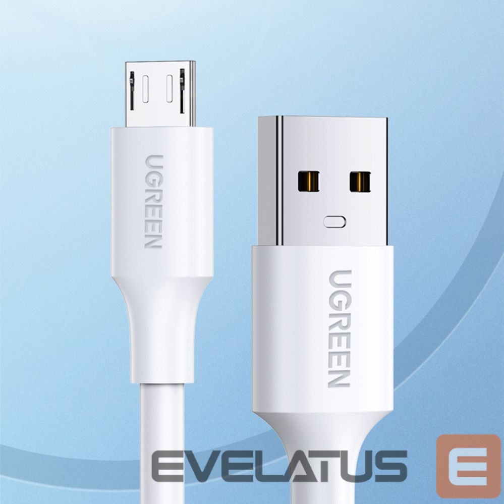 Kabelis Ugreen Ugreen US289 60143 micro USB / USB-A cable 2m - white