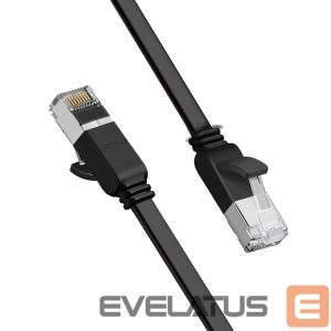 Kabelis Ugreen  Ugreen flat cable internet network cable Ethernet patch cord RJ45 Cat 6 UTP 1000 Mbps 2 m black (50185) 