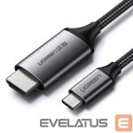 Kabelis Ugreen  Ugreen cable HDMI cable - USB Type C 4K 60 Hz 1.5 m black-gray (MM142 50570) 