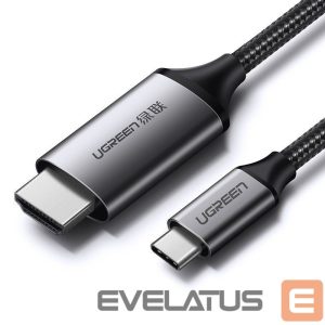 Kabelis Ugreen  Ugreen cable HDMI cable - USB Type C 4K 60 Hz 1.5 m black-gray (MM142 50570) 