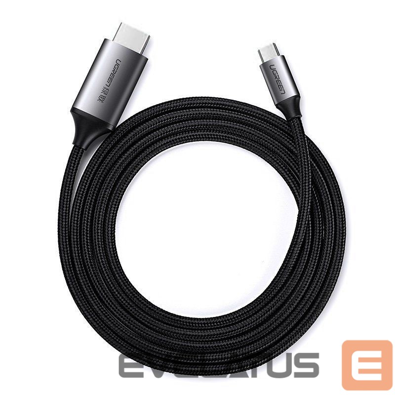 Kabelis Ugreen Ugreen cable HDMI cable - USB Type C 4K 60 Hz 1.5 m black-gray (MM142 50570)