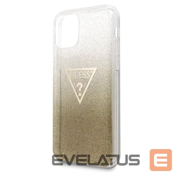 Nugarėlės dėklai Guess Guess GUHCN65SGTLGO iPhone 11 Pro Max gold/gold hard case Glitter Triangle