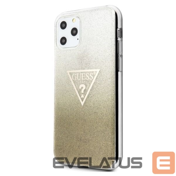 Nugarėlės dėklai Guess Guess GUHCN65SGTLGO iPhone 11 Pro Max gold/gold hard case Glitter Triangle