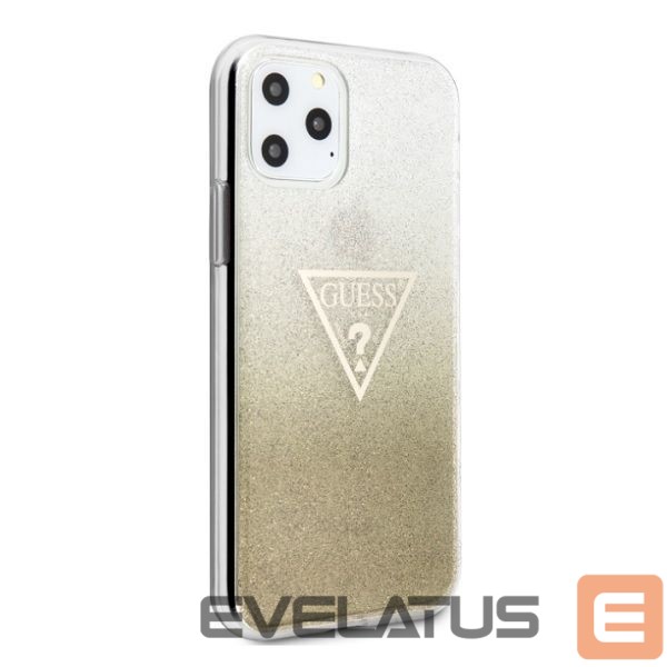 Nugarėlės dėklai Guess Guess GUHCN65SGTLGO iPhone 11 Pro Max gold/gold hard case Glitter Triangle