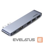 Adapteriai Ugreen  HUB Ugreen 60559 2x USB-C / USB-C PD (Thunderbolt 3, 100W, 4K 60 Hz, 10 Gbps) / HDMI 4K 30 Hz / 3x USB 3.0 for MacBook Pro / Air - Gray 