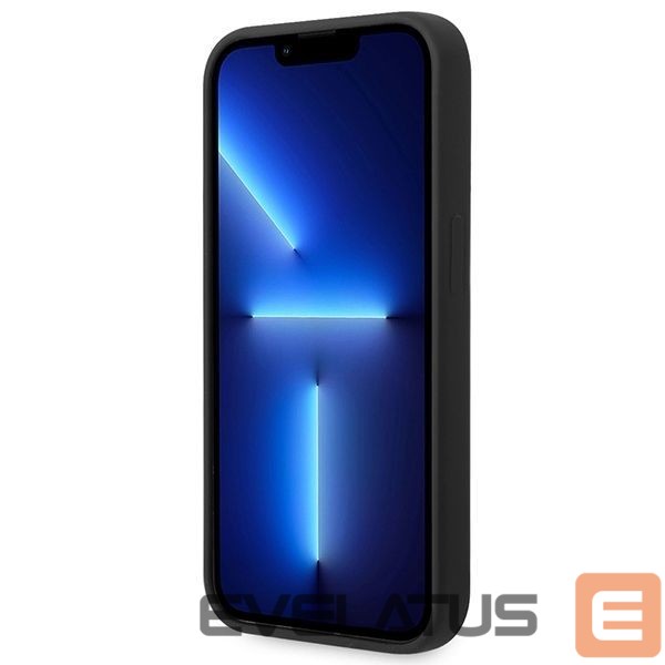 Nugarėlės dėklai Guess Guess Silicone Vintage Gold Logo iPhone 14 Pro Case - Black