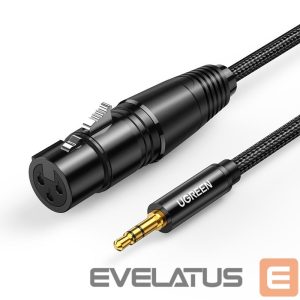 Kabelis Ugreen  Ugreen audio cable 3.5mm mini jack (male) - XLR (female) 1m black (AV182) 