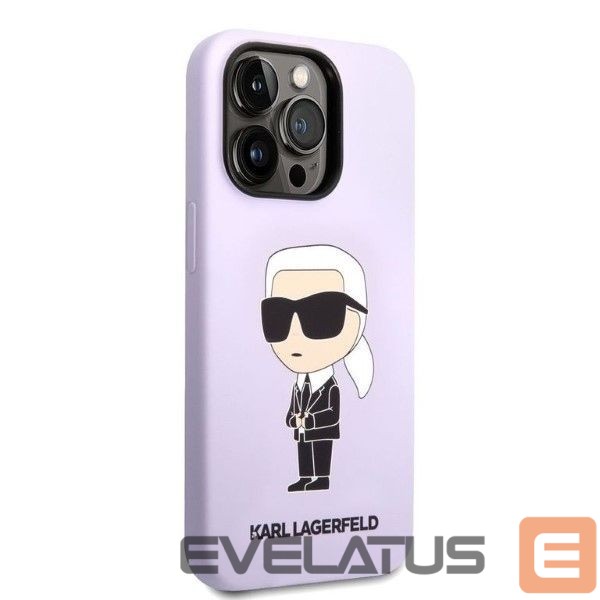 Nugarėlės dėklai Karl Lagerfeld Karl Lagerfeld KLHCP14XSNIKBCU iPhone 14 Pro Max 6.7" hardcase purple/purple Silicone Ikonik