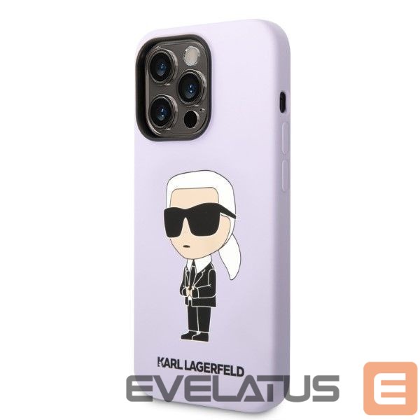 Nugarėlės dėklai Karl Lagerfeld Karl Lagerfeld KLHCP14XSNIKBCU iPhone 14 Pro Max 6.7" hardcase purple/purple Silicone Ikonik