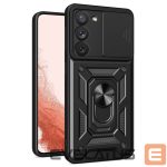Nugarėlės dėklai Hurtel  Hybrid Armor Camshield case for Samsung Galaxy S23+ armored cover with camera cover black 