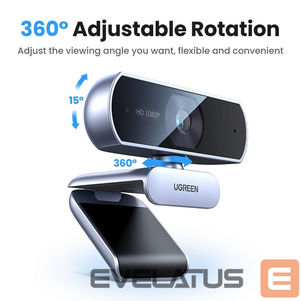 Vaizdo kamera Ugreen Ugreen CM678 USB HD Webcam - Gray