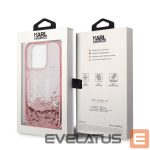 Nugarėlės dėklai Karl Lagerfeld  Karl Lagerfeld KLHCP14XLBKLCP iPhone 14 Pro Max 6.7 "pink / pink hardcase Liquid Glitter Big KL 