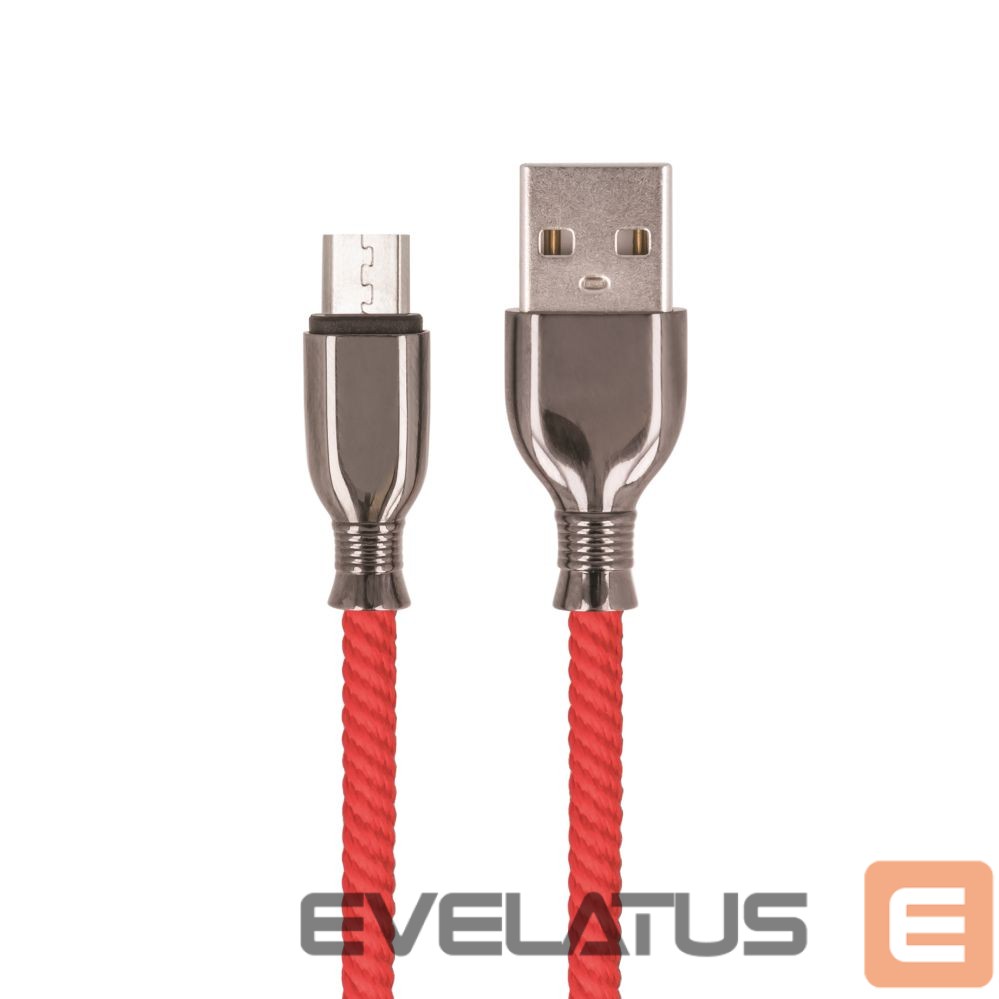 Kabelis Setty Setty cable USB - microUSB 1,0 m 3A FC-M red