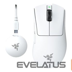 Kompiuterio pelė Razer  DeathAdder V4 Pro Gaming mouse, White | 