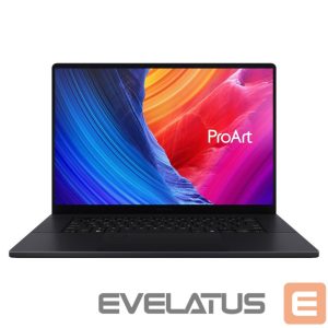 Nešiojamas kompiuteris Asus  ProArt P16 H7606WP-SR231X | Nano Black | 16 " | OLED | Touchscreen | 3K | 2880 x 1800 pixels | 120 Hz | Glossy | AMD Ryzen AI 9 | HX 370 | 64 GB | LPDDR5X | Solid-state drive capacity 2000 GB | NVIDIA GeForce RTX 5070 | GDDR7 | 8 GB | Windows 11 Pro | 802.11be | Bluetooth version 5.4 | Keyboard language US international | Keyboard backlit | Warranty 24 month(s) | Battery warranty 12 month(s) 