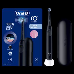 Dantų šepetėlis Oral-B  Electric Toothbrush | iO2i | Rechargeable | For adults | Number of brush heads included 1 | Number of teeth brushing modes 3 | Night Black 