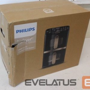 Stalo grotelės Philips  SALE OUT.  Dual Basket Airfryer | NA462/70 4000 Series | Power 2750 W | Capacity 10 L | Rapid Air technology | Black | DAMAGED PACKAGING, DAMAGED PLASTIC AT BACK 