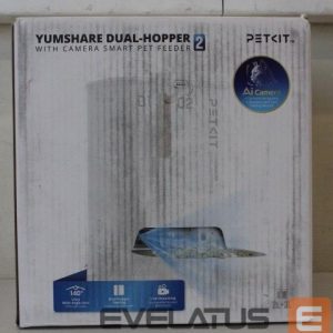 Gyvuliams PETKIT  SALE OUT.  P591 2 (D4SH-2) YumShare Dual-Hopper 2 Feeder with camera |  YumShare Dual-hopper 2 Automatic Feeder with Camera | Capacity 5 L | Material ABS, 304 stainless steel | White | DEMO | 24 month(s) 