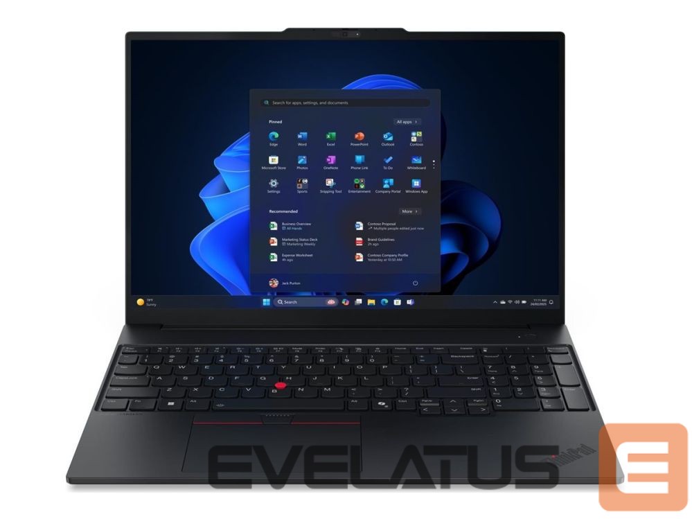 Nešiojamas kompiuteris Lenovo ThinkPad E16 G3 Intel | Black | 16 " | IPS | WUXGA | 1920 x 1200 pixels | Anti-glare | Intel Core Ultra 5 | 226V | 16 GB | Soldered LPDDR5X | Solid-state drive capacity 512 GB | Intel Arc Graphics 130V | Windows 11 Pro | 802.11ax | Bluetooth version 5.3 | Keyboard language Nordic | Keyboard backlit | Warranty 36 month(s) | Battery warranty 12 month(s)