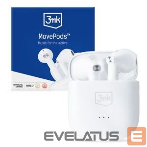 Belaidės ausinės 3MK  MovePods 6.5 hours Bluetooth 5.3 White