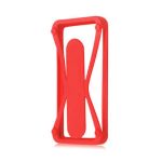 Universalus knygutės dėklas GreenGo Universal Case with kickstand 4,5-5,5'' Red